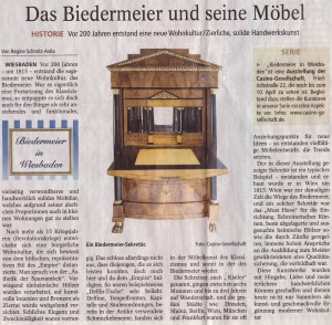 Zeitungsartikel - Biedermeier