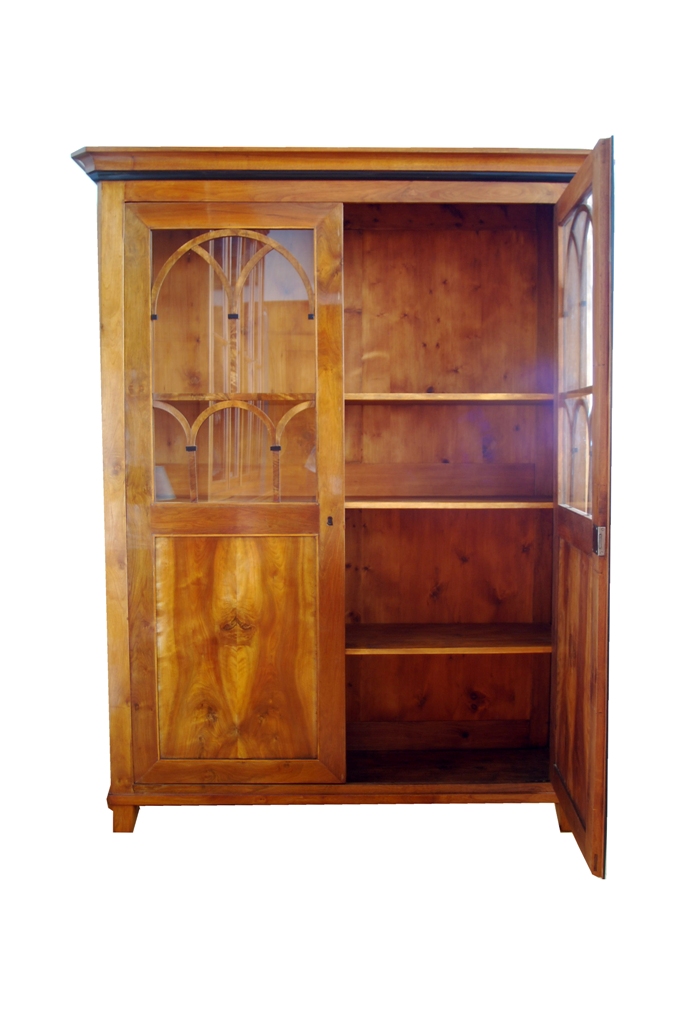 Biedermeier Schrank mit Glastüren