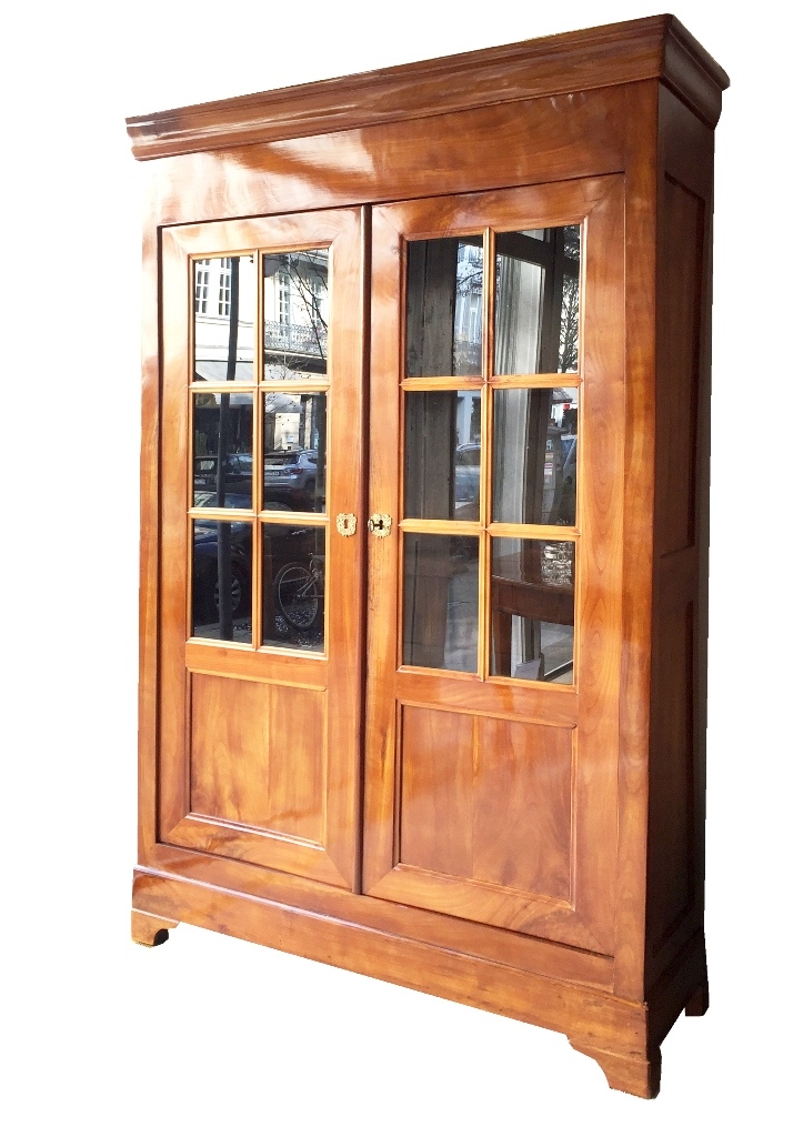 Biedermeier Schrank mit Glastüren