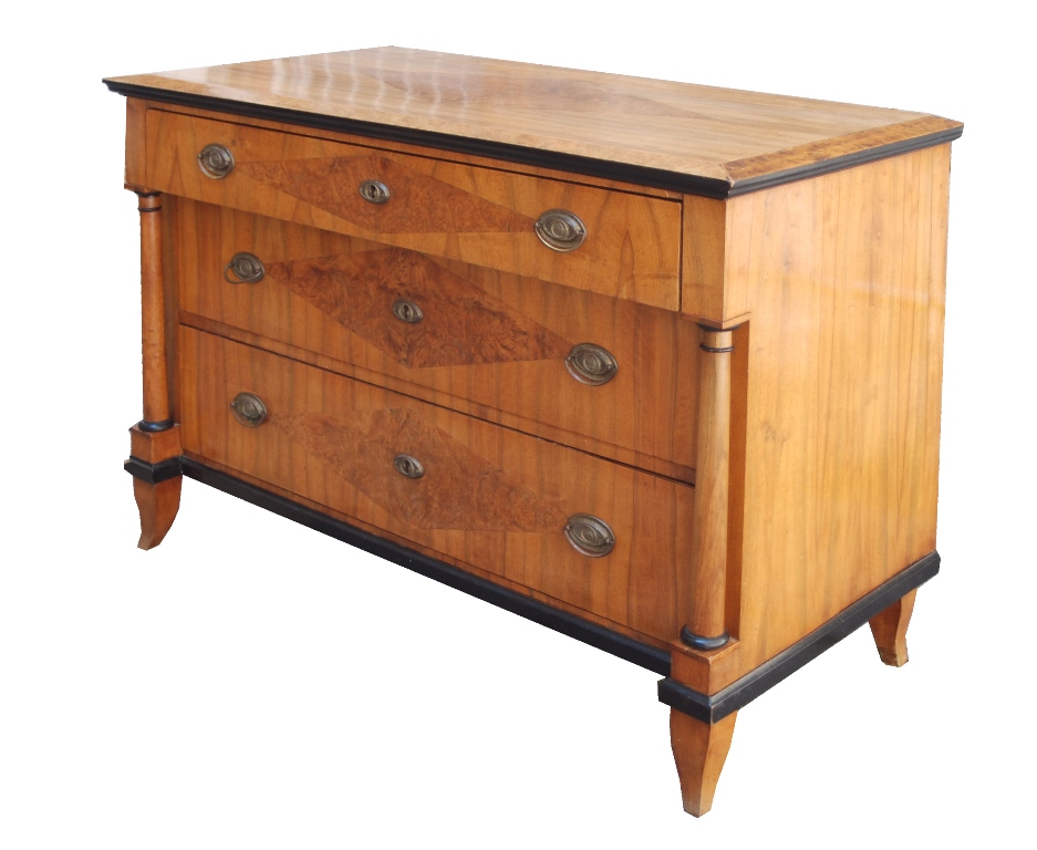 Biedermeier Nussbaumkommode